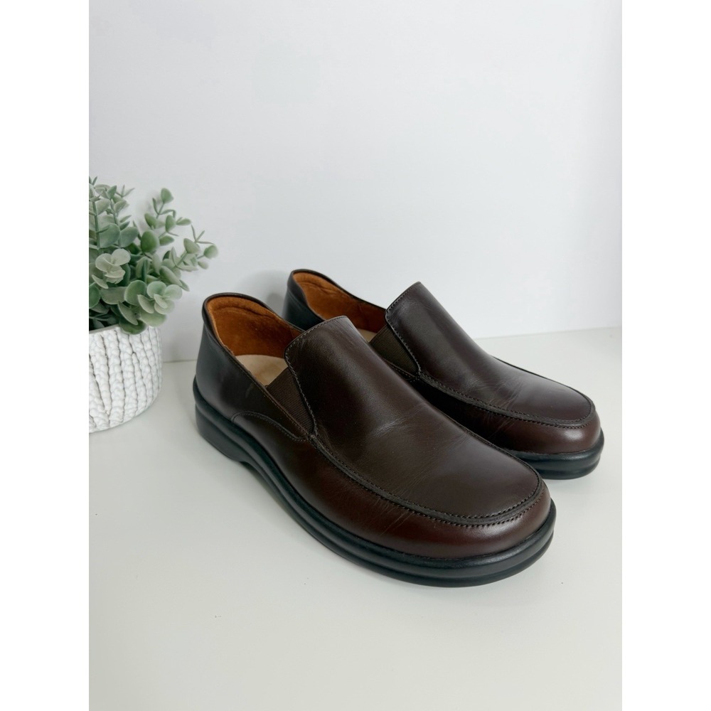 NEW Footprints By Birkenstock Women's Brown Leather Slip On Shoes Size 8 EU 38